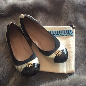 Tory Burch Jolie Flat Gold 8
